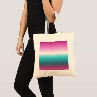 Bolso De Tela turquesa verde azulada de color rosa gitano aqua m