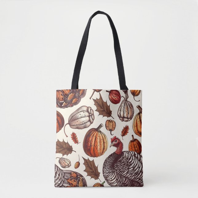 Bolso De Tela Turquía estética y patrón Gourd (Anverso)