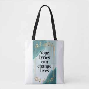 Bolso De Tela Tus Letras Pueden Cambiar Vidas