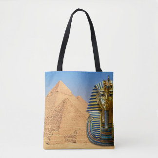 Bolso De Tela Tutankhamun y Pyramidas