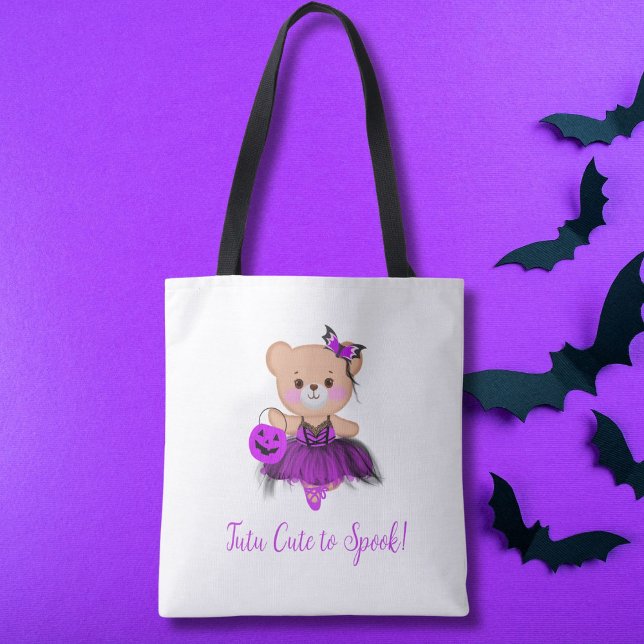 Bolso De Tela ¡Tutu Cute a Spook! Teddy Bear Witch Ballerina (Subido por el creador)