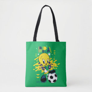 Bolso De Tela TWEETY™ Equipo Brasil Gráfico de Fútbol