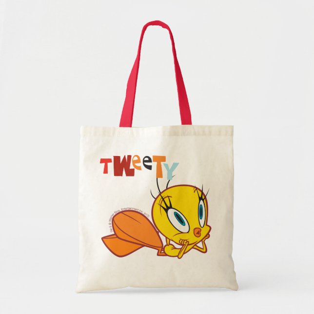 Bolso De Tela Tweety Soñando (Frente)