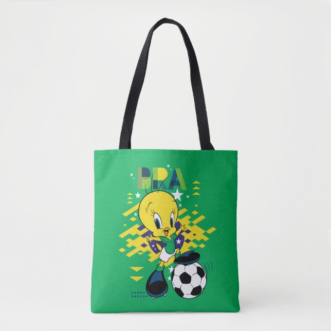 Bolso De Tela TWEETY™ Team Brazil Soccer Graphic (Anverso)