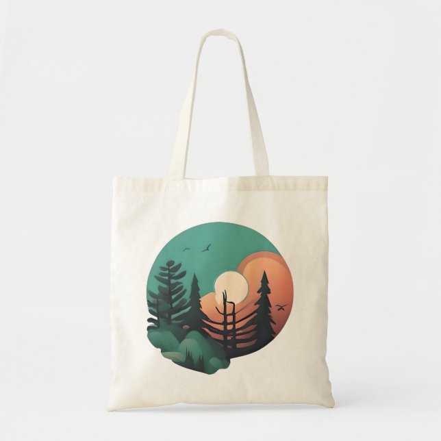 Bolso De Tela Twilight Pines (Frente)