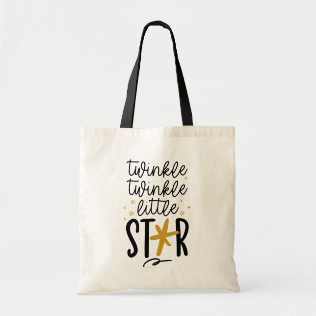 Bolso De Tela Twinkle Twinkle Little Star Doodle (Frente)