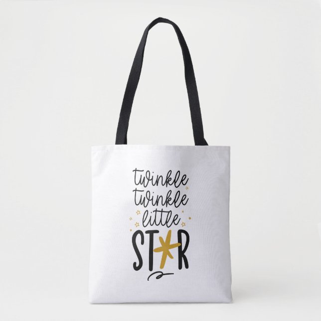 Bolso De Tela Twinkle Twinkle Little Star Doodle (Anverso)