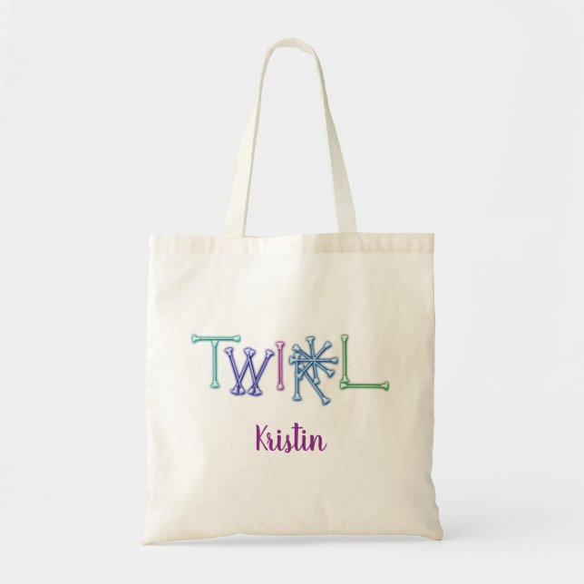 Bolso De Tela Twirl Baton personalizado (Frente)
