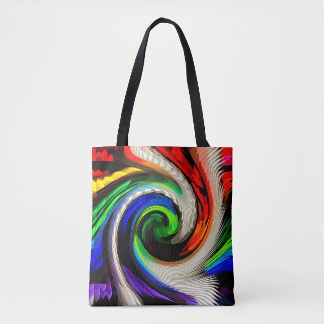 Bolso De Tela Twirled. (Anverso)