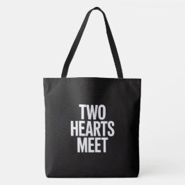 Bolso De Tela Two hearts meet