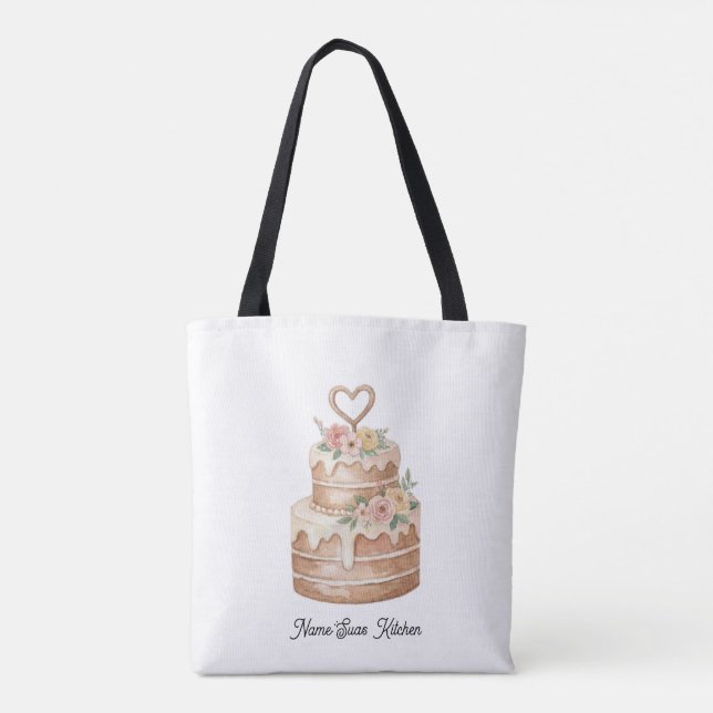 Bolso De Tela Tygkasse cake lover/kitchen design (Reverso)