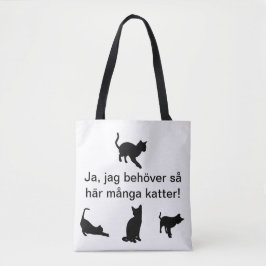 Bolso De Tela Tygkasse med katter