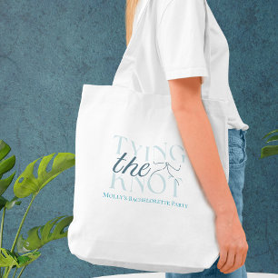 Bolso De Tela Tying the Knot - Elegante diseño Boda Minimalista