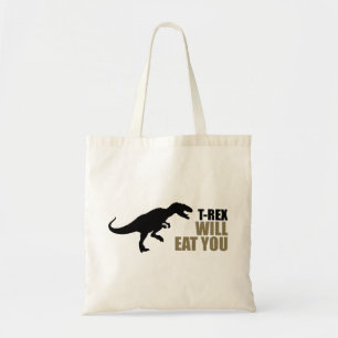 Bolso De Tela Tyrannosaurus Rex Te Comerá