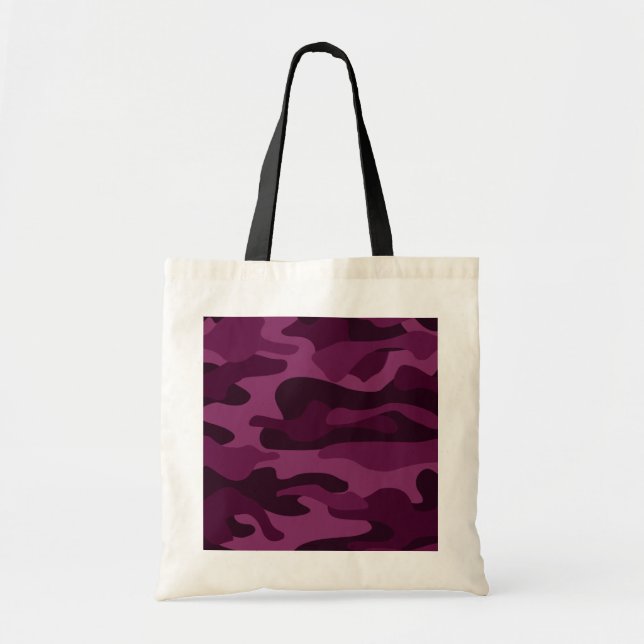 Bolso De Tela Tyrian Purple Monocolor Camo (Frente)