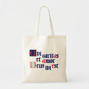 Bolso De Tela Ubi Caritas