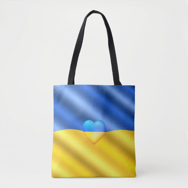 Bolso De Tela Ucrania - Paz - Bandera ucraniana - Libertad (Anverso)