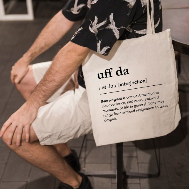 Bolso De Tela Uff Da Definition Norway Funny Norwegian Gift (Subido por el creador)