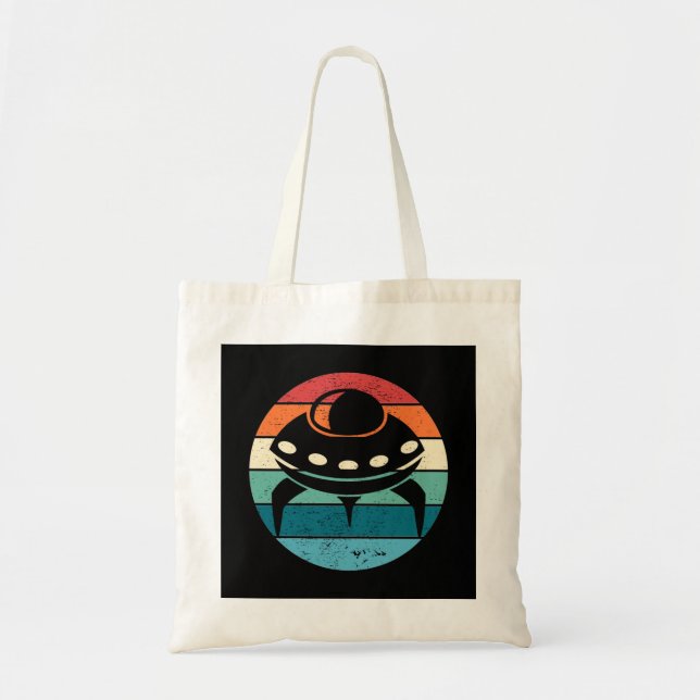 Bolso De Tela UFO Retro Sunset (Frente)