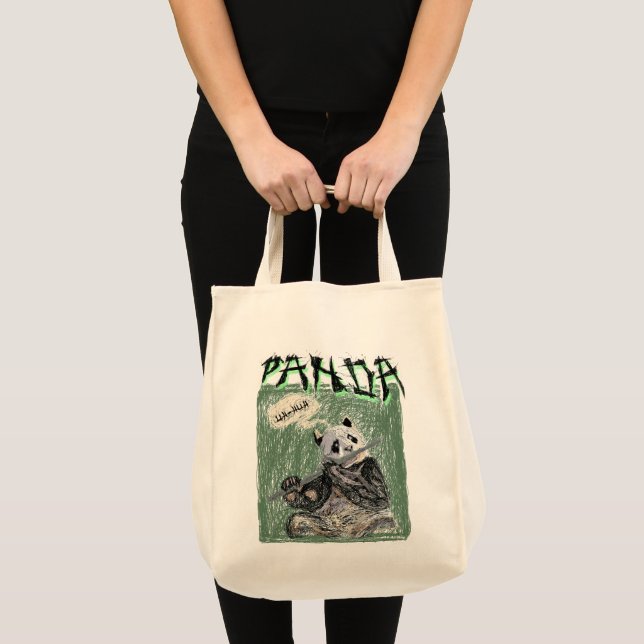 Bolso De Tela Uh-Eh Panda (Anverso (producto))