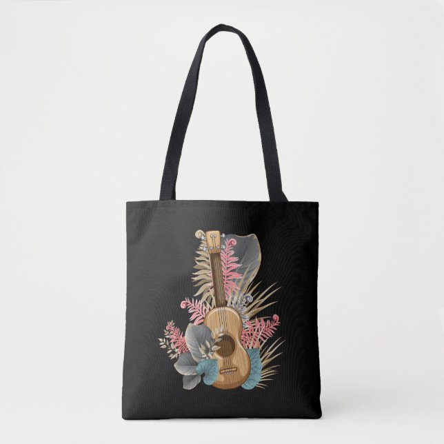 Bolso De Tela Uke Ukulele Guitar - Ukulele, guitarrista músico (Anverso)