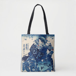 Bolso De Tela Ukiyo-e japonés – Utagawa Kuniyoshi – Texto person