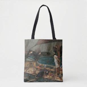 Bolso De Tela Ulises y las sirenas de John William Waterhouse