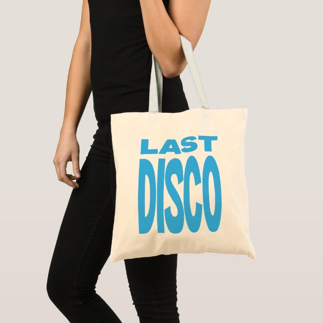 Bolso De Tela Última Despedida de Soltera Disco Azul Boda (Anverso (producto))