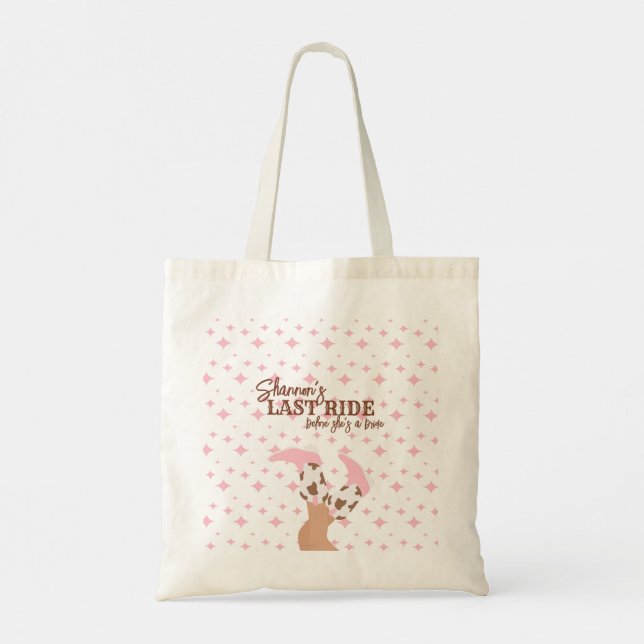 Bolso De Tela Última Fiesta de Soltera (Reverso)