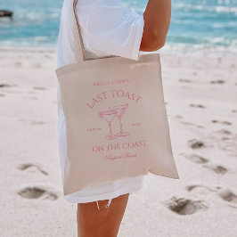 Bolso De Tela Última tostada en la Costa Rosa Bachelorette Weeke
