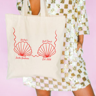 Bolso De Tela Último brindis de sirena con conchas Despedida de 