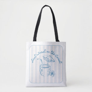 Bolso De Tela Último brindis en la costa Diseño para despedida d
