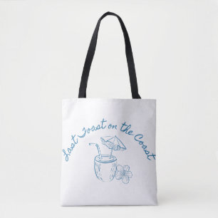 Bolso De Tela Último brindis en la costa Diseño para despedida d