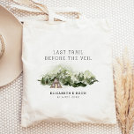 Bolso De Tela Último Camino Antes Del Fin De Semana De La Bachel<br><div class="desc">Este diseño cuenta con un hermoso bosque acuático. Prepárate para un fin de semana divertido en las montañas con esta colección!</div>