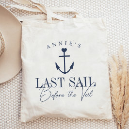 Bolso De Tela Último viaje en barco antes del velo Despedida de