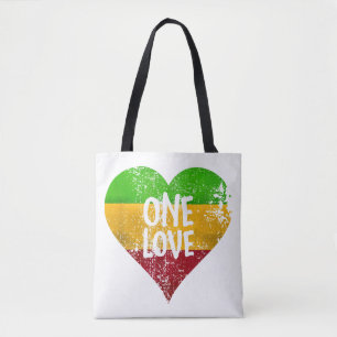 Bolso De Tela Un amor Rastafari T-Shirt Jamaica Retro Vintage G