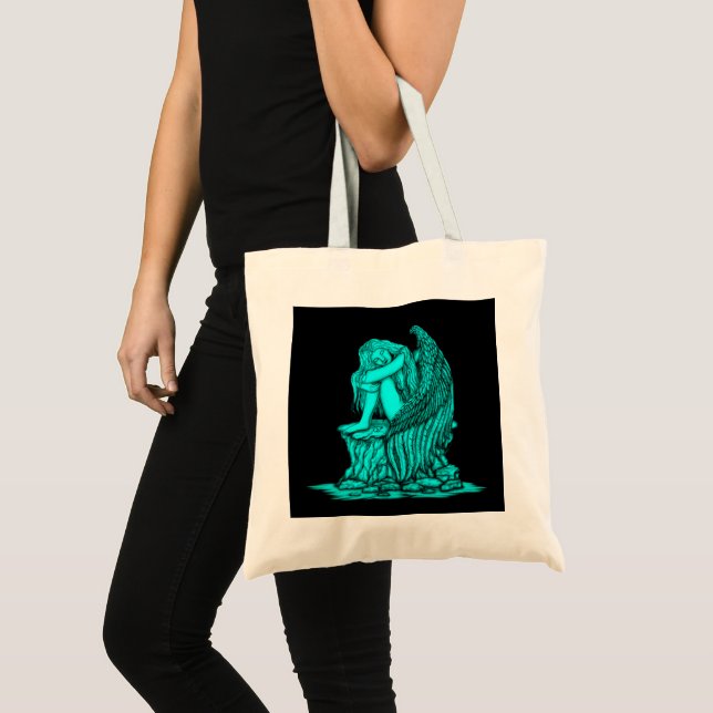 Bolso De Tela Un ángel dormido en la piedra (Anverso (producto))