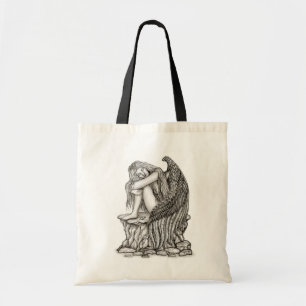 Bolso De Tela Un ángel dormido en la piedra