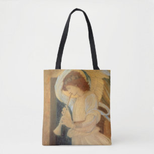 Bolso De Tela Un ángel tocando un flageolet de Burne Jones