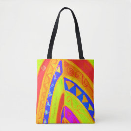 Bolso De Tela Un asombroso diseño de arte tribal de Barcelona nº