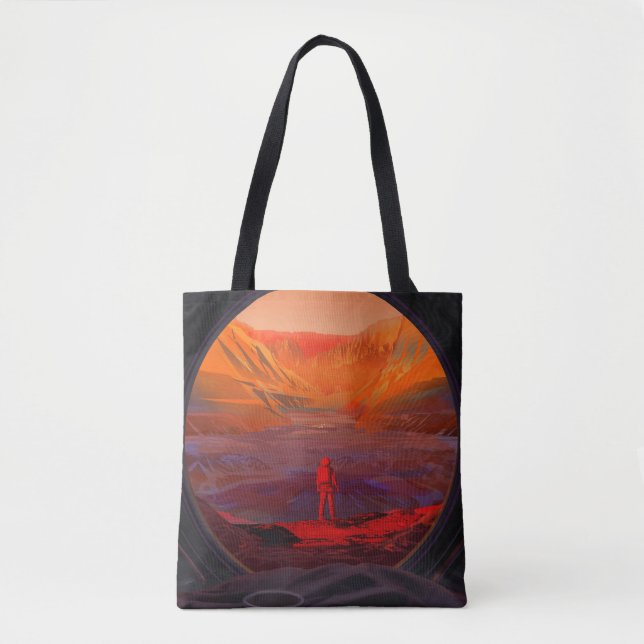 Bolso De Tela Un Astronauta En Marte (Anverso)