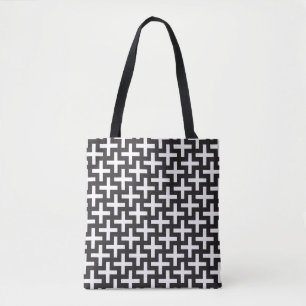 Bolso De Tela Un b&w modela hecho con "más" muestra