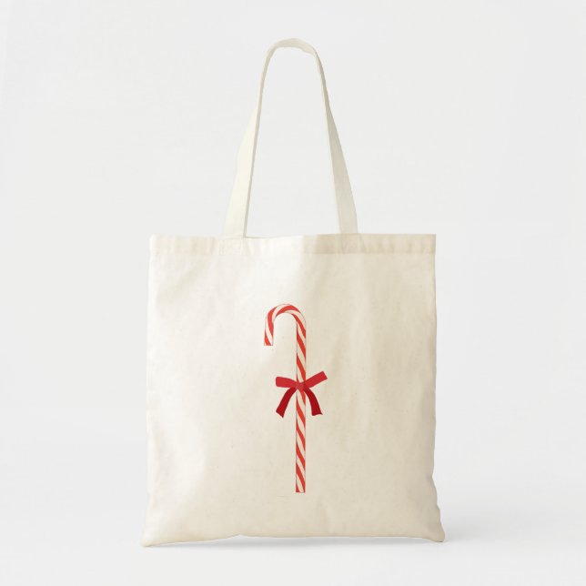 Bolso De Tela Un bastón de caramelo (Frente)