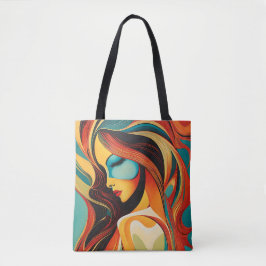 Bolso De Tela Un beau portrait abstrait
