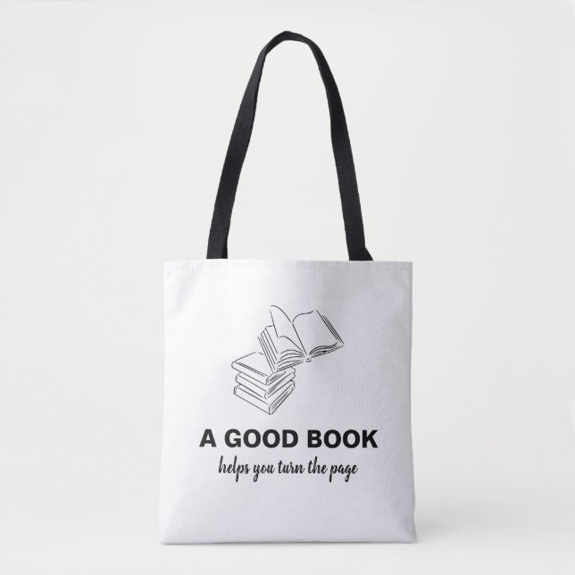 Bolso De Tela Un buen libro (Anverso)