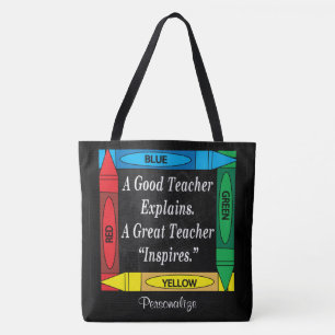 Bolso De Tela Un buen profesor explica