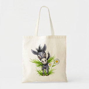 Bolso De Tela Un burro gris oscuro
