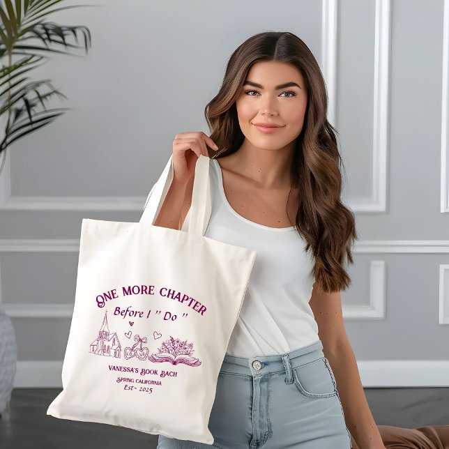 Bolso De Tela Un capítulo antes de la capilla Book Bachelorette (Subido por el creador)