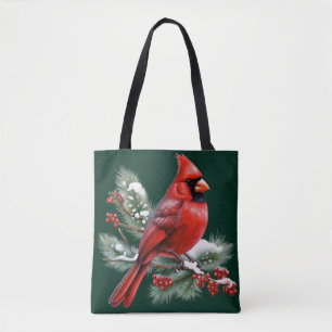 Bolso De Tela Un cardenal rojo