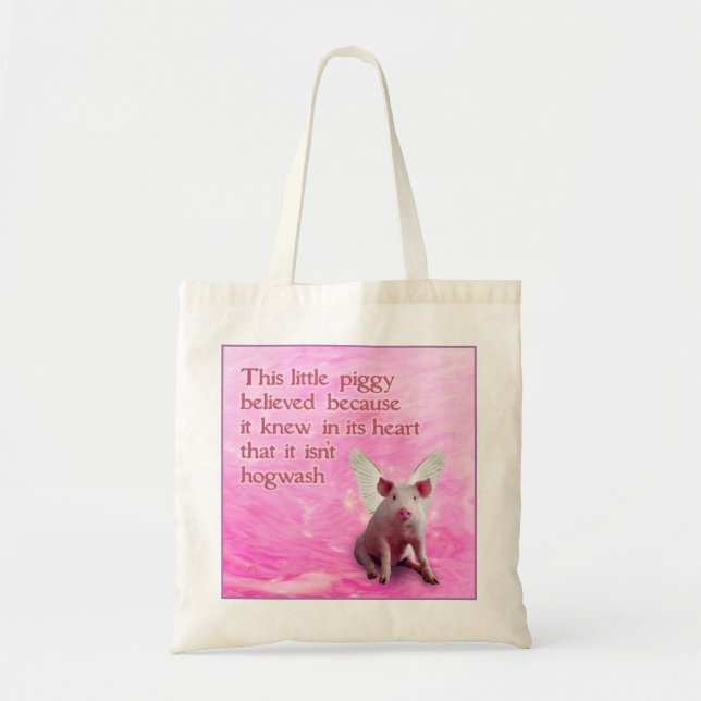 Bolso De Tela Un cerdo creído (Frente)
